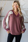 Lawson Lace Contrast Long Sleeve | Marsala