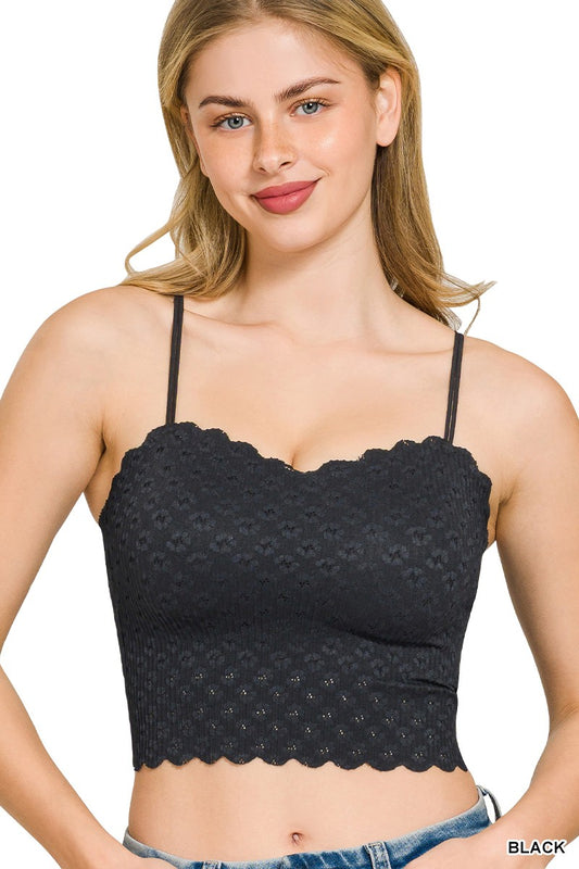 Logan Lace Bralette | Black