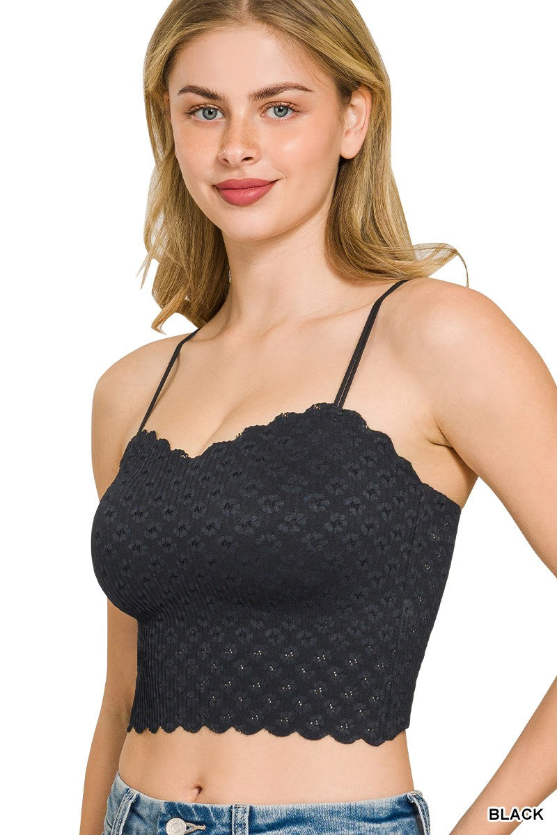 Logan Lace Bralette | Black