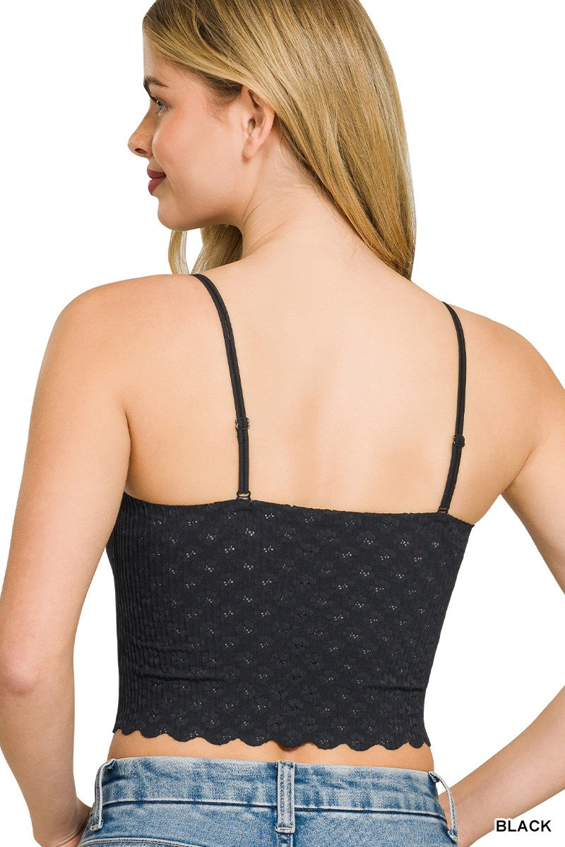 Logan Lace Bralette | Black