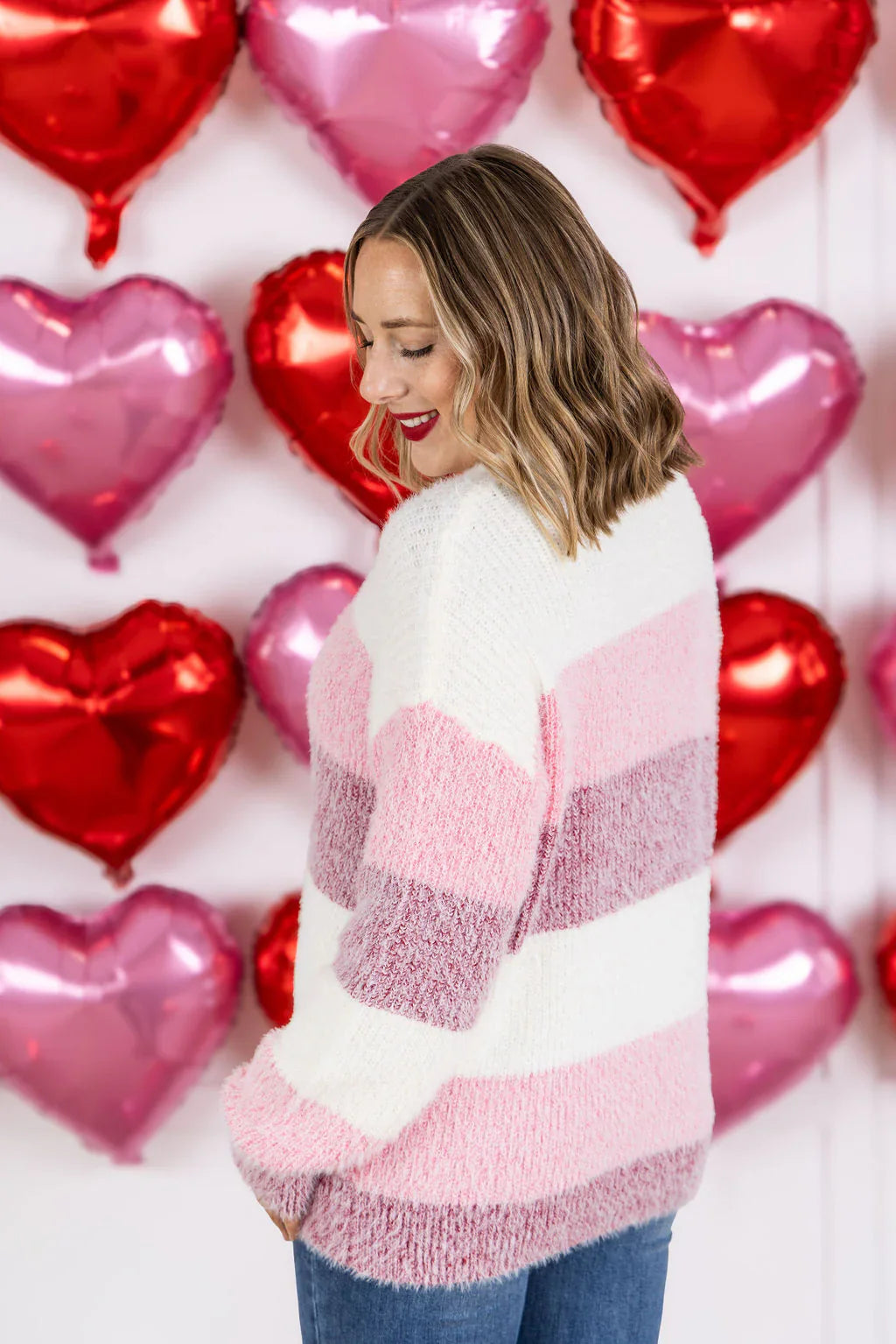 Valentine Cozy Block Sweater