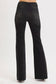Matthew Risen High Rise Raw Cut Flare | Black