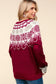 Snowflake Sweater | Merlot
