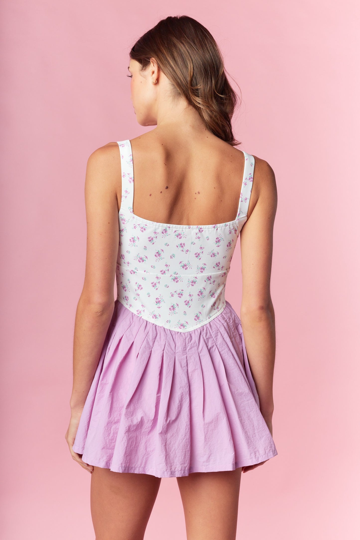 Molly Floral Bow Romper | Lavender