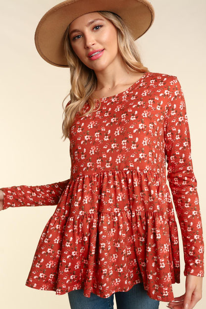 Molly Floral Long Sleeve | Clay
