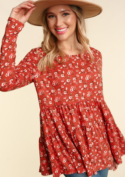 Molly Floral Long Sleeve | Clay