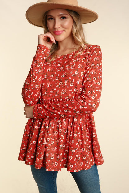 Molly Floral Long Sleeve | Clay