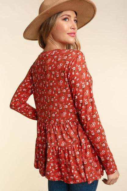 Molly Floral Long Sleeve | Clay