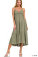 Noah Tiered Midi Dress | Olive