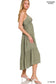 Noah Tiered Midi Dress | Olive