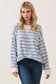 Peyton Striped Pullover | Blue