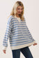 Peyton Striped Pullover | Blue