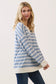Peyton Striped Pullover | Blue