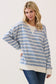 Peyton Striped Pullover | Blue