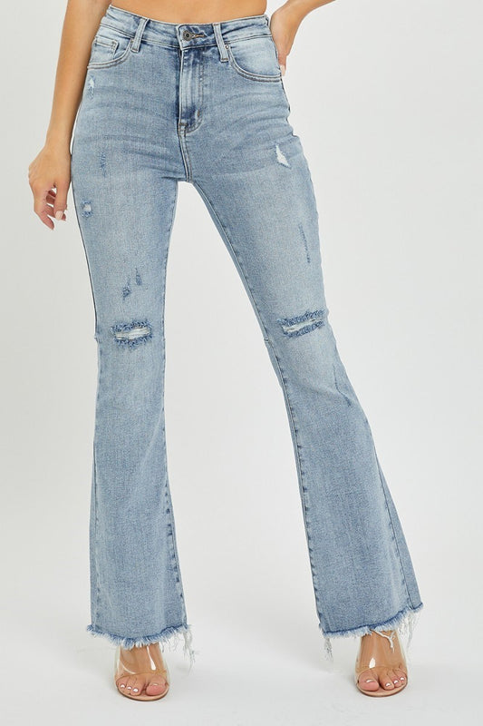 Cort Distressed Flare Jeans