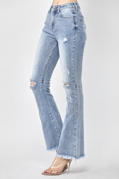 Cort Distressed Flare Jeans