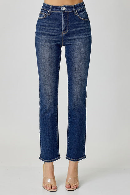 Cooper Risen Mid Rise Straight Jeans