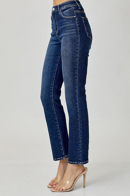 Cooper Risen Mid Rise Straight Jeans