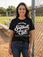 Tired Moms Softball Club Graphic Tee | Black