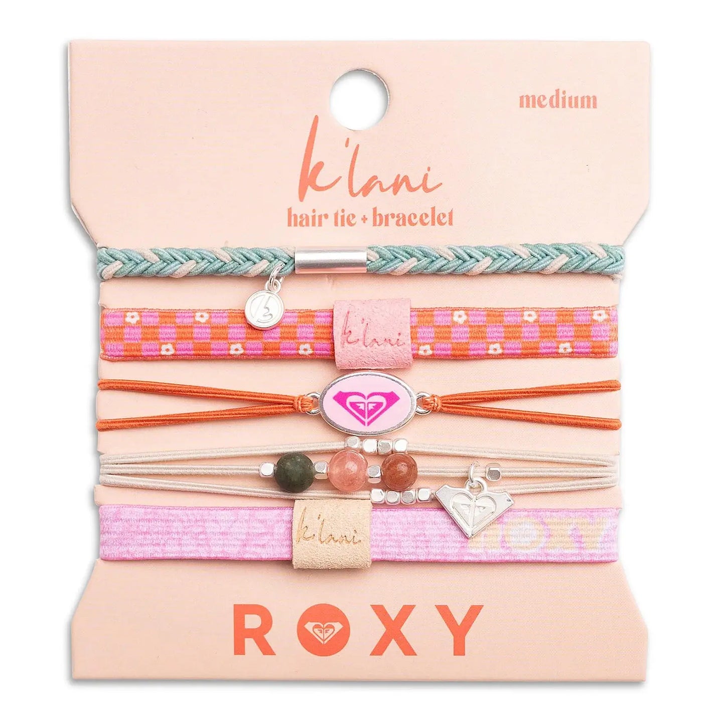 K'lani Hair Tie Bracelets | Roxy Pink Tropics