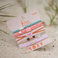 K'lani Hair Tie Bracelets | Roxy Pink Tropics
