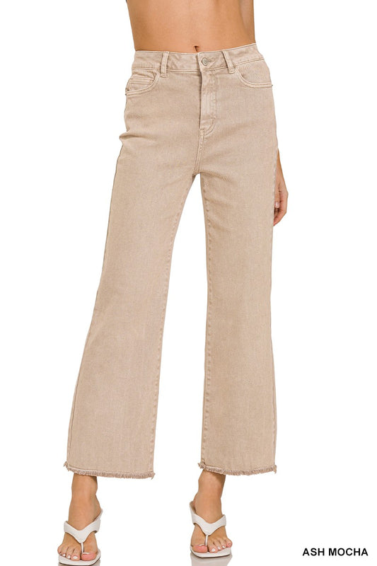 Ruby Acid Wash Bootcut Jeans | Ash Mocha