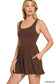 Runa Tank Romper | Chocolate