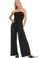 Sasha Smocked Jumpsuit | Black