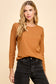 Sierra Ribbed Long Sleeve | Camel