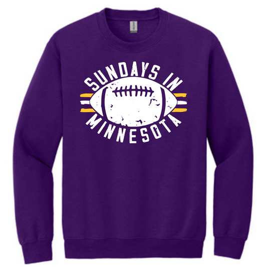 Sundays In Minnesota Sweatshirt | Purple