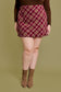 Teagan Plaid Mini Skirt | Burgundy
