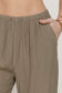 Thea Crinkle Woven Pants | Olive