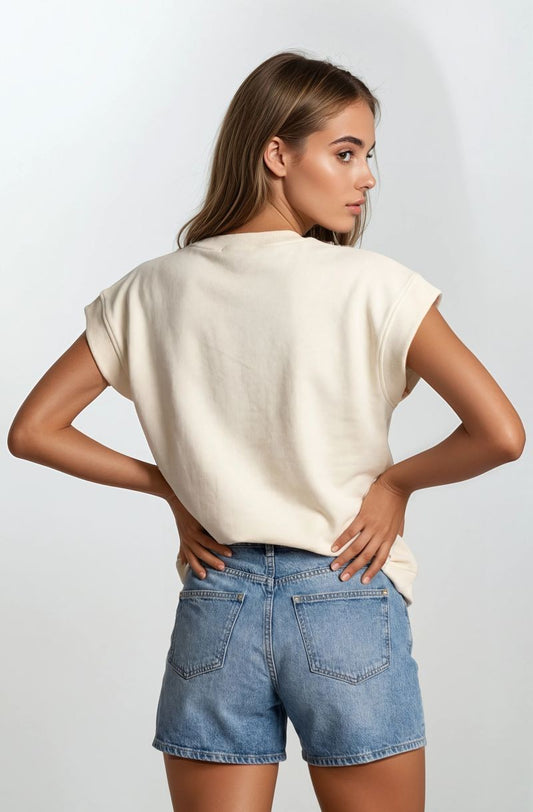 Tia Floral Embroidery Top | Butter