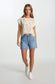 Tia Floral Embroidery Top | Butter