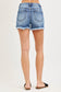 Vada Risen 5 Button Denim Shorts | Medium