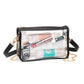 Victoria Clear Crossbody Bag | Black