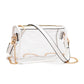 Victoria Clear Crossbody Bag | White