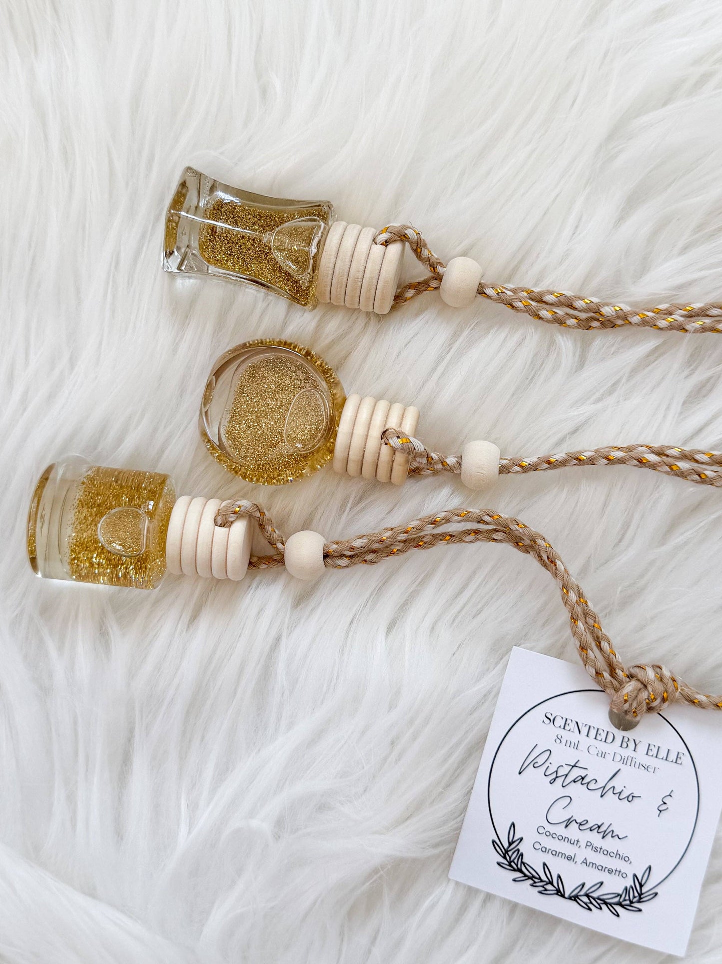 Pistachio + Cream Car Diffuser: Default Title
