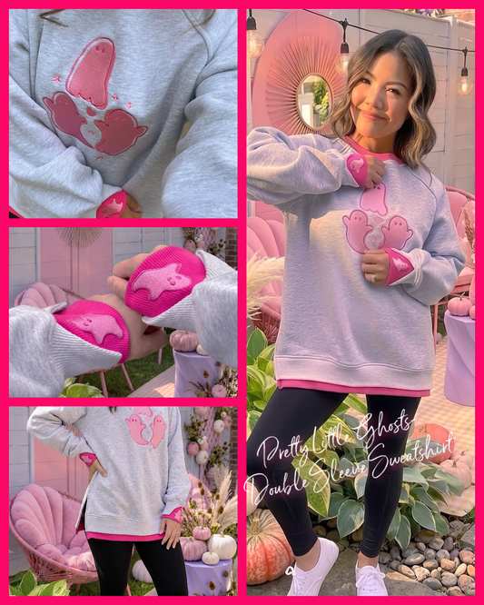 Pretty Little Ghosts LayerPop™ Double Cuffs Sweatshirt