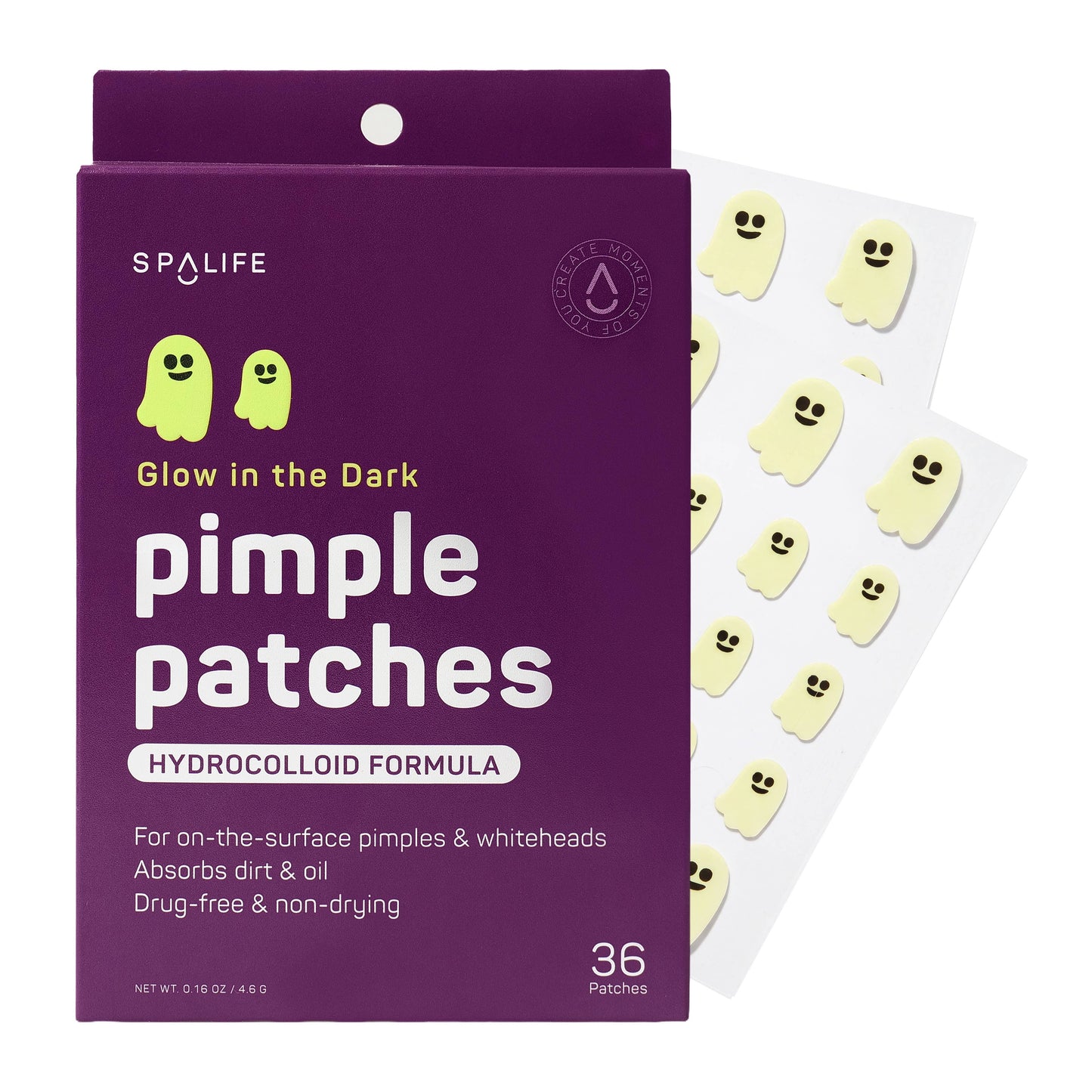Glow in the Dark Ghosts Halloween Pimple Patches