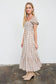 Leah Plaid Midi Dress | Brown