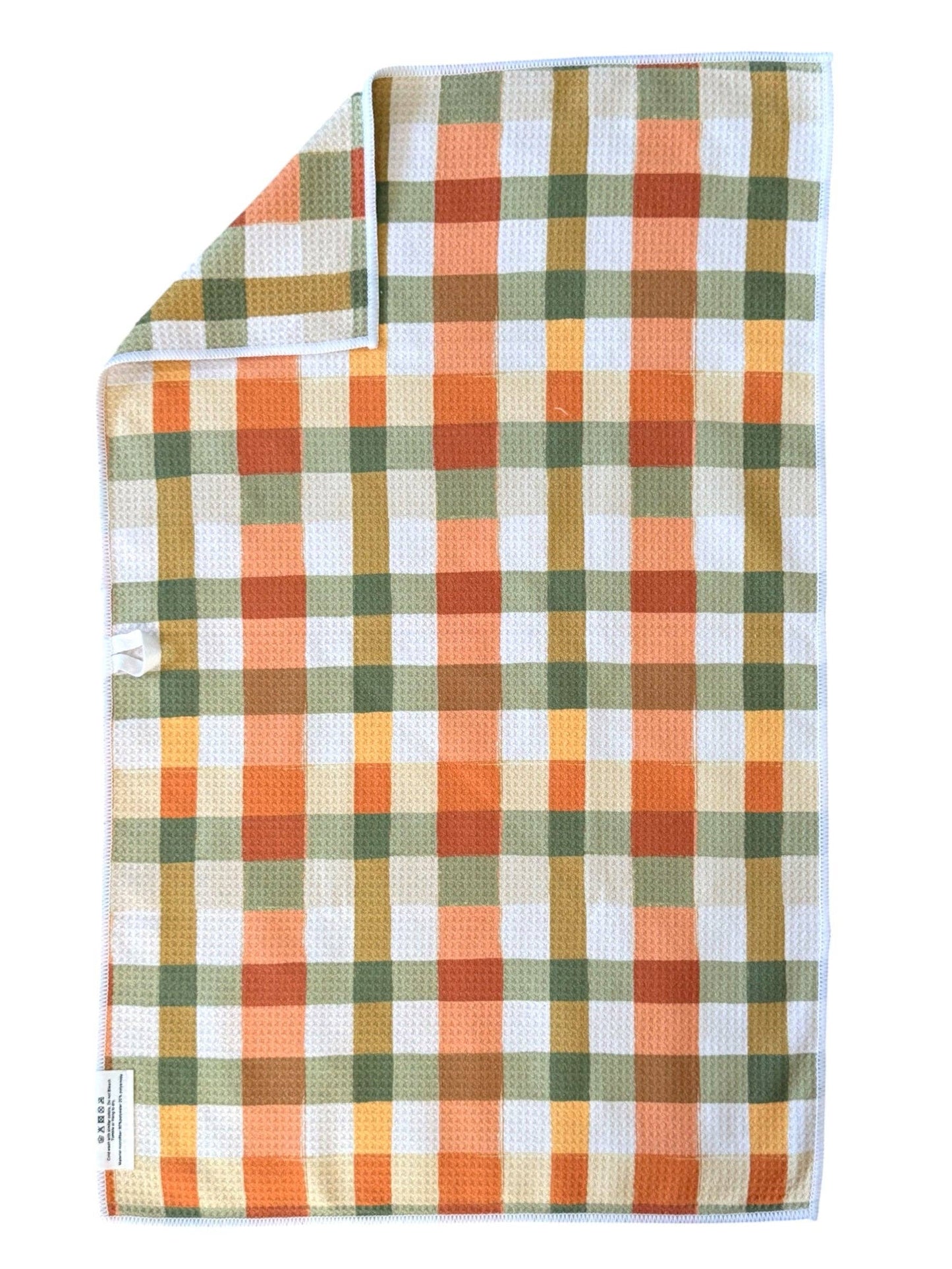 Carter: Double-Sided Hand Towel: Orange / 17x27 in / Hand Towel