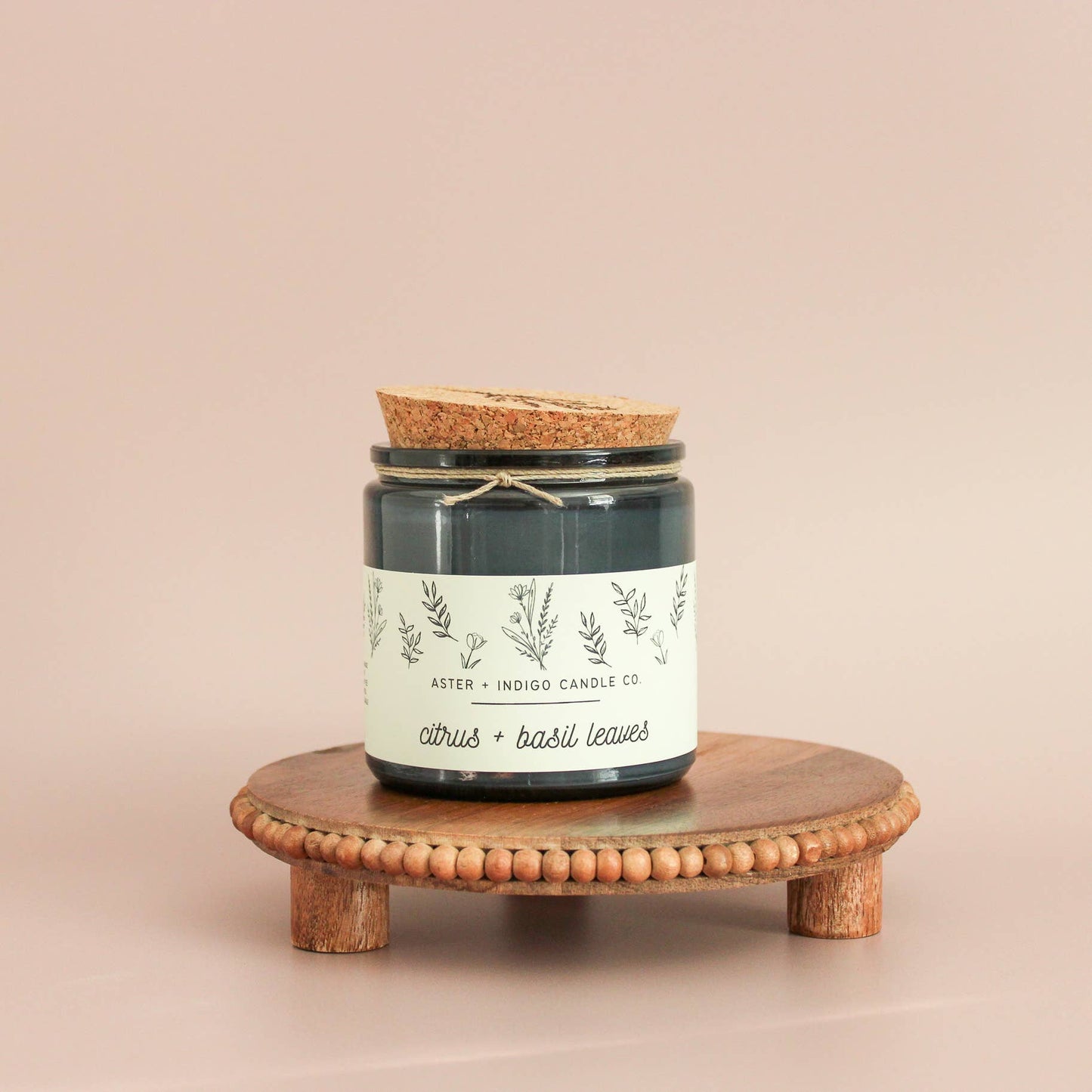 Aster + Indigo Candle Co. | Citrus + Basil Leaves