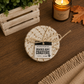 Autumn Fabric Coasters | Brown + White