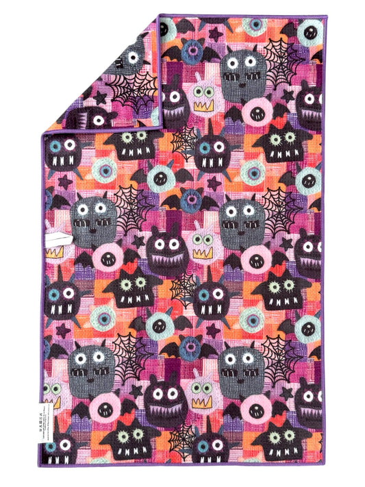 Frightful Friends: Double-Sided Hand Towel: Multi / 17x27 in / Hand Towel