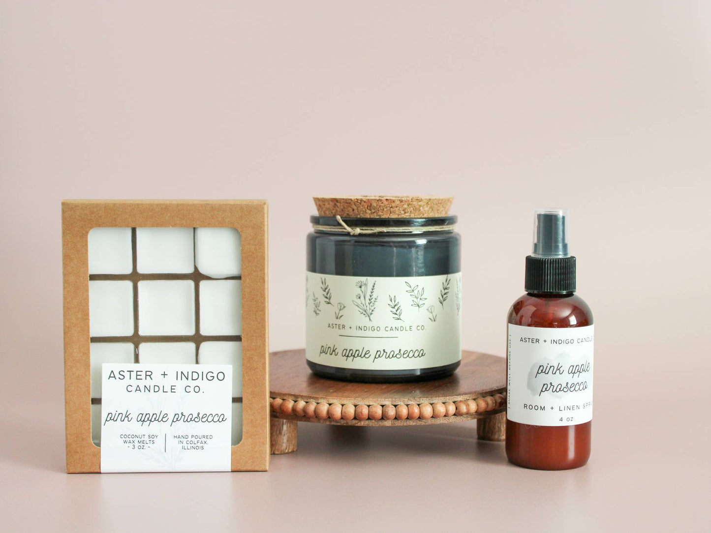 Aster + Indigo Candle Co. | Pink Apple Prosecco
