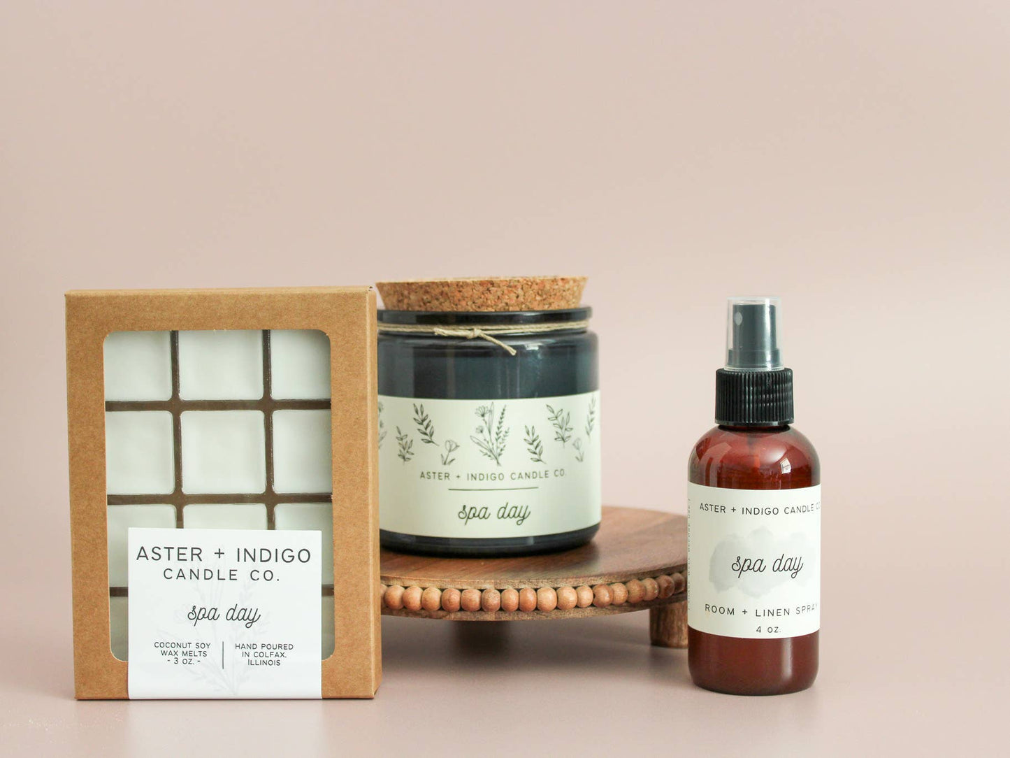 Aster + Indigo Candle Co. | Spa Day