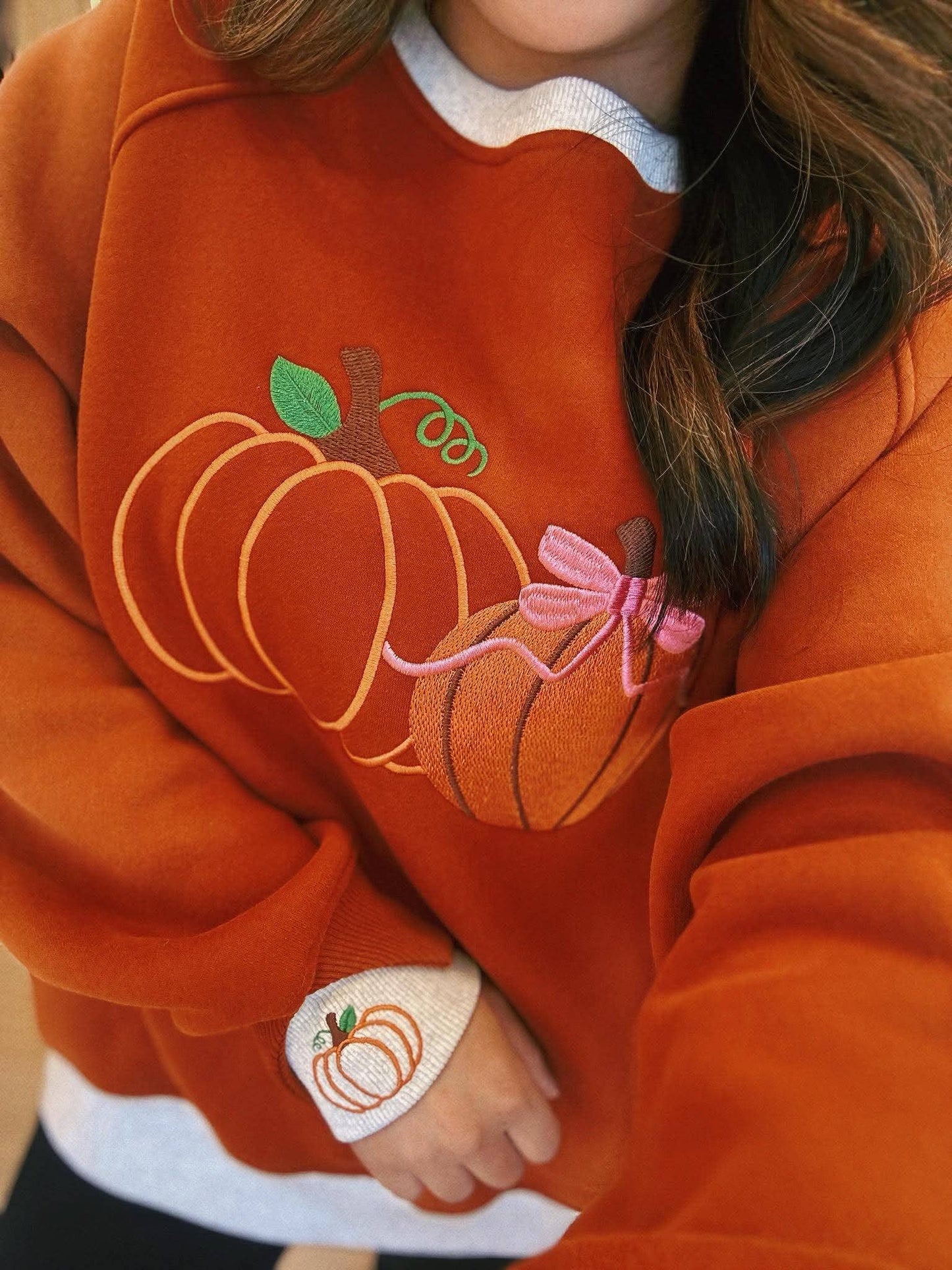 Pretty Little Pumpkins™ LayerPop™ Duo Cuff Sweatshirt (