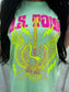US Tour Graphic Tee | Neon