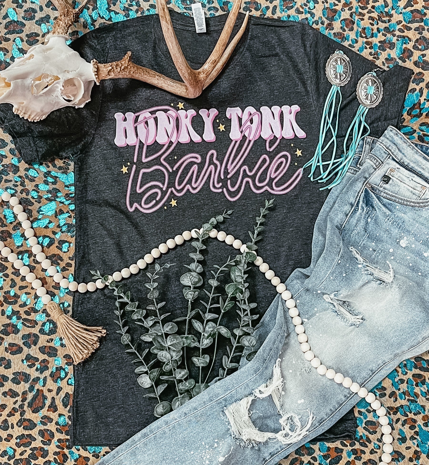 Honky Tonk Barbie Graphic Tee - Our Little Secret Boutique